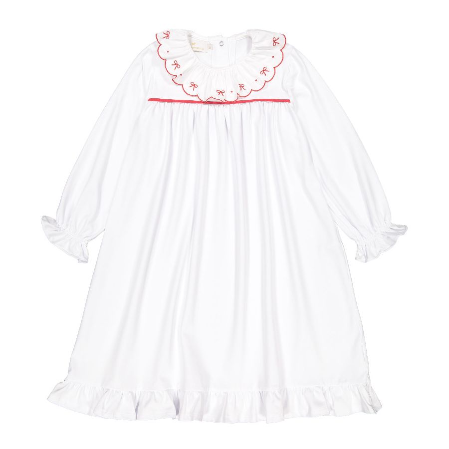 Signature Night Gown Wh/Red Shutterbugs Boutique Signature Night Gown Wh/Red Shutterbugs Boutique