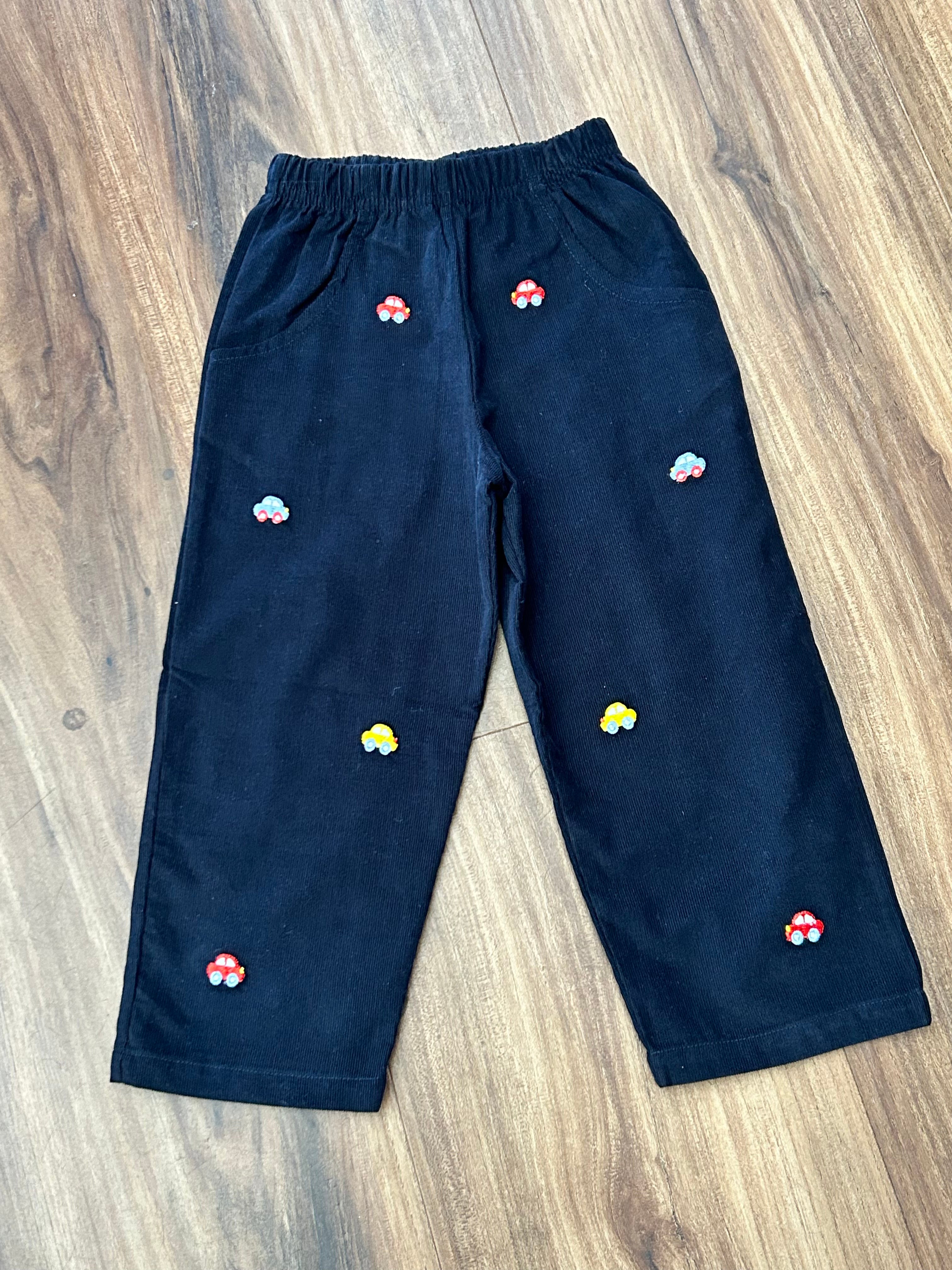 Cars Emb. Corduroy Pants