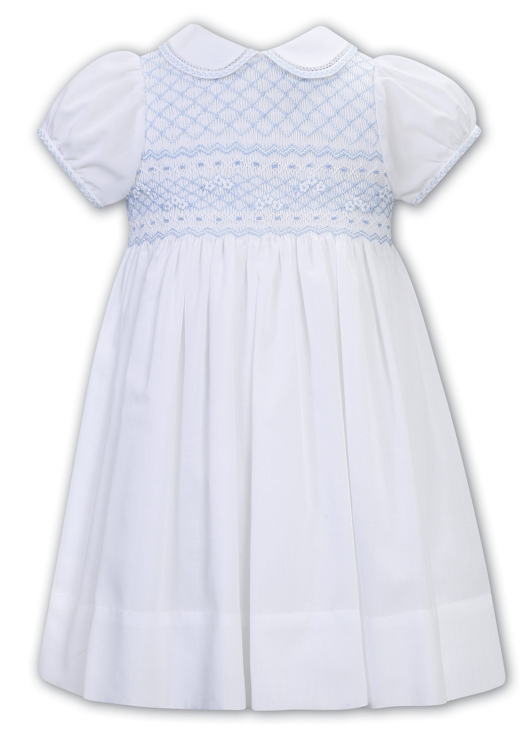 Smocked Portrait Dress W Collar & Sash – Shutterbugs Boutique