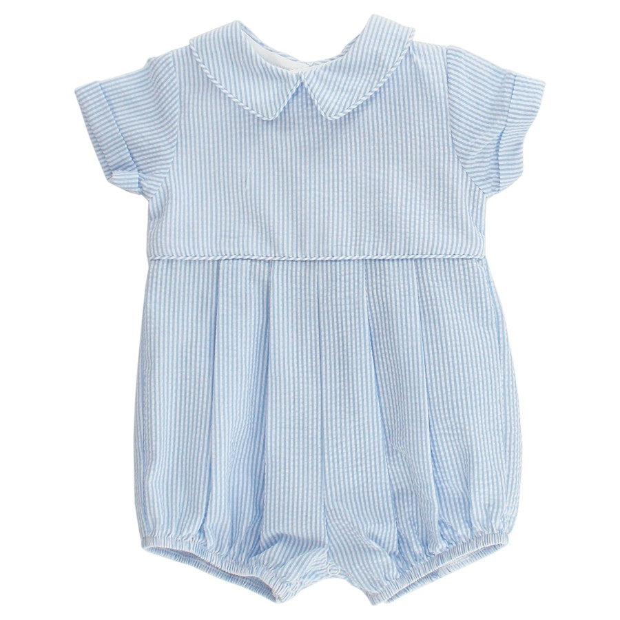 Bailey Boys Baby Blue Stripe Sunday Stroll Dressy Bubble main image 0