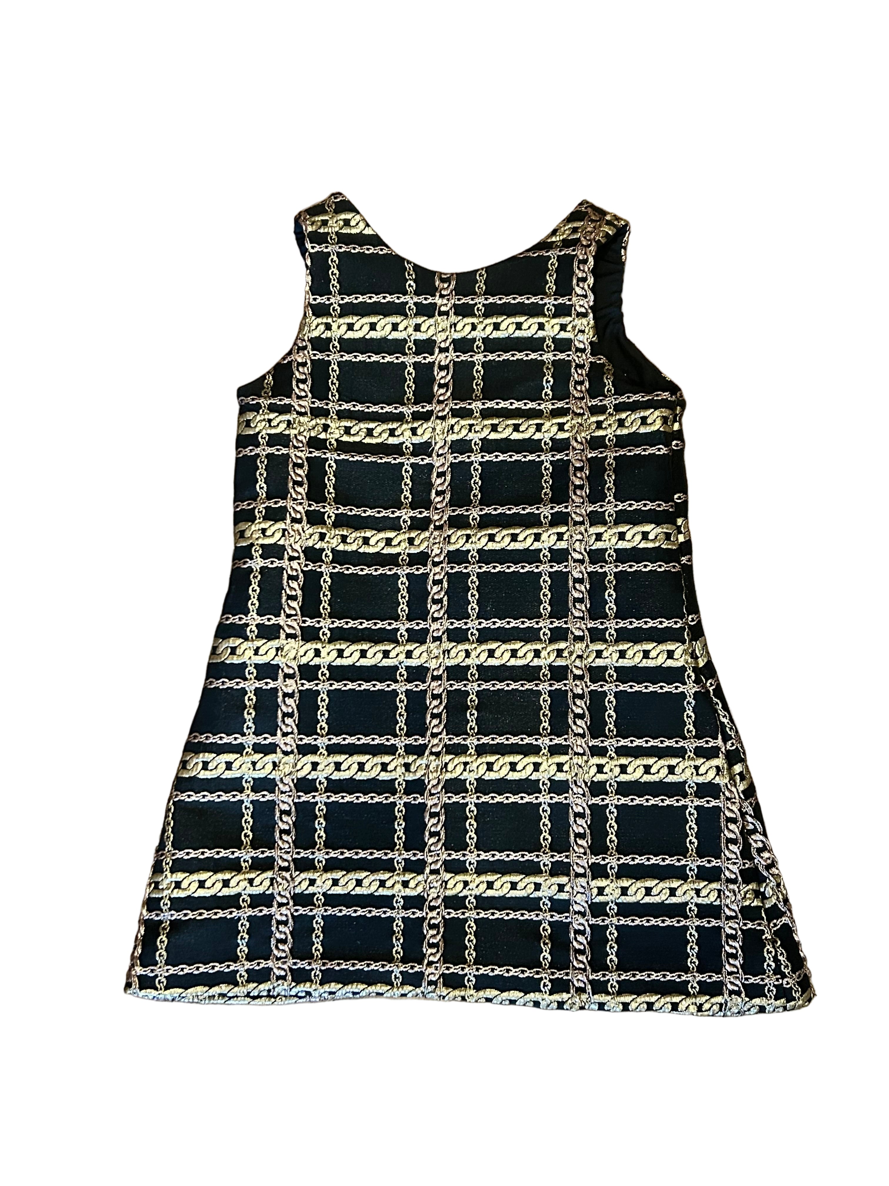black and gold checkered dress Check Me Out Sequin Mini Dress - Black/Gold