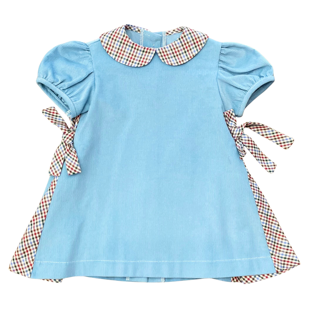 Autumn Plaid Inset Periwinkle Float dress – Shutterbugs Boutique