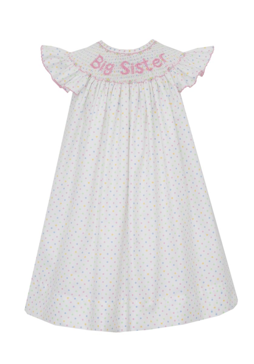 anavini smocked princess dress Anavini Toddler Girls Pink Gingham Smocked Cinderella Carriage Bishop Dress