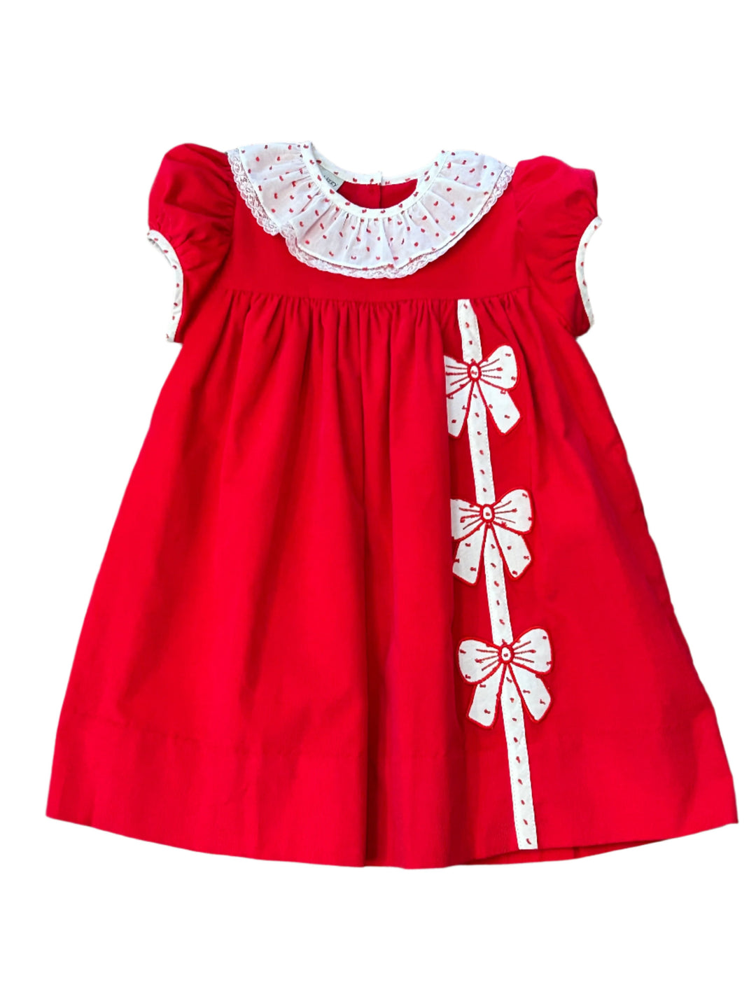 red corduroy dress Red Bow Corduroy Dress – Shutterbugs Boutique