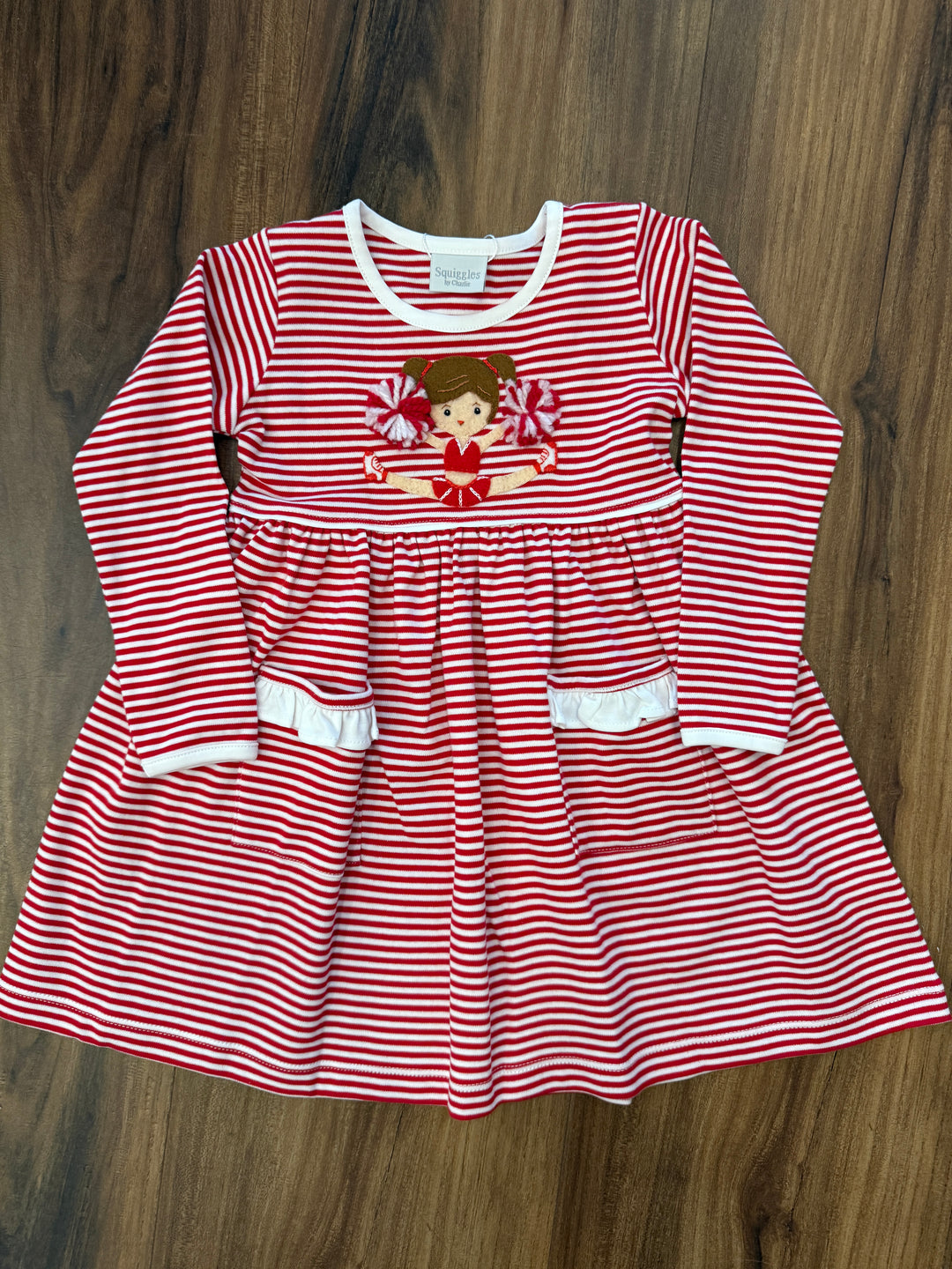Cheerleader Applique Popover Dress – Shutterbugs Boutique