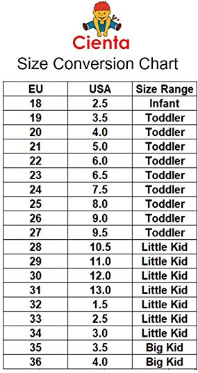 Size Conversion Chart Euro Size 22 Toddler Conversion Chart Eu 26